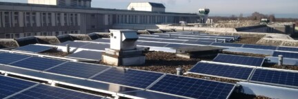 Photovoltaikanlage auf dem Berliner Gefängnis Plötzensee