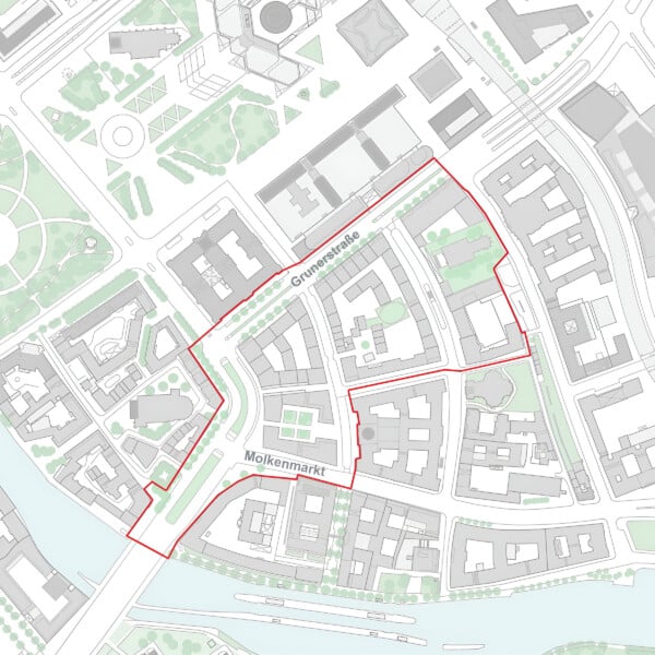 Lageplan des Quartiers am Molkenmarkt